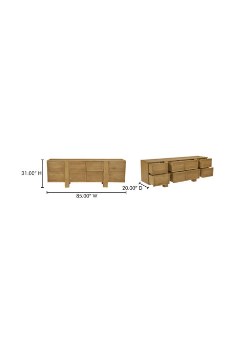 Modern European furniture - Japandi Oak 8-Drawer Dresser - www.oroa.com