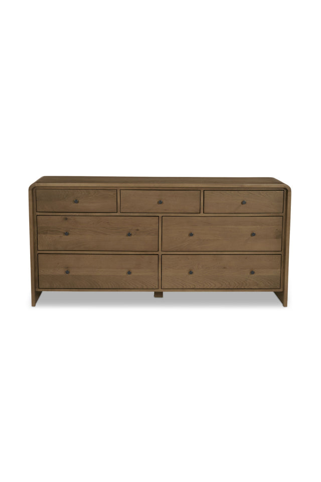 Modern European furniture - Solid Oak 7-Drawer Dresser - www.oroa.com