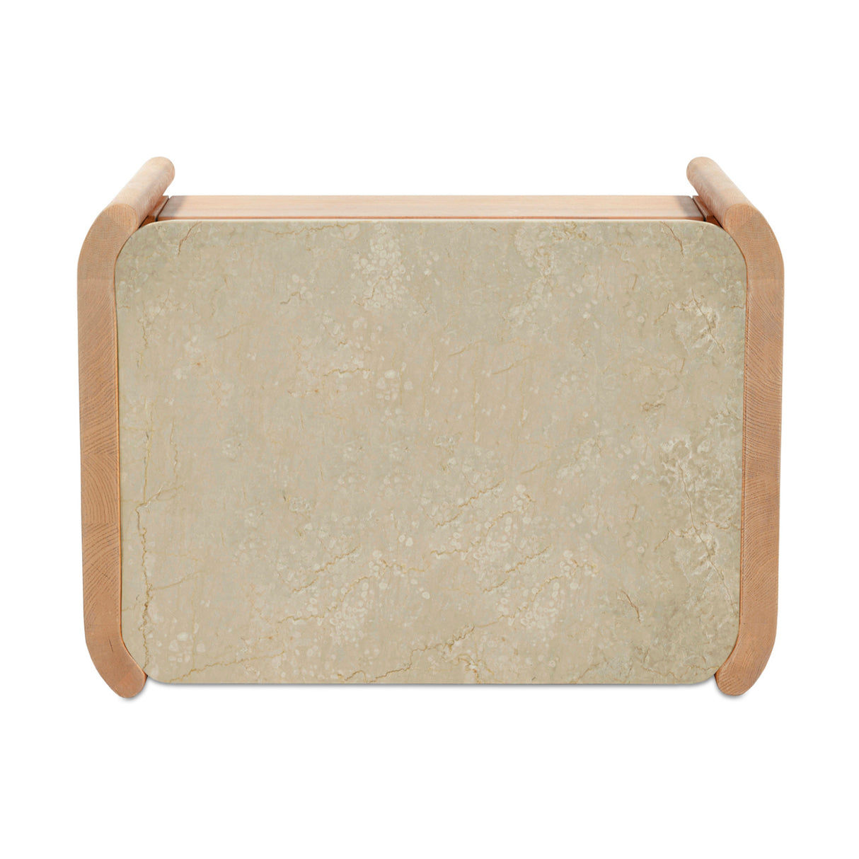 Modern European furniture - Marble Top Oak Nightstand - www.oroa.com