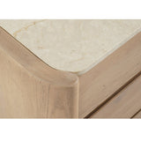 Modern European furniture - Marble Top Oak 6-Drawer Dresser - www.oroa.com