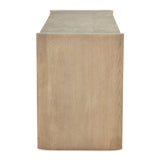 Modern European furniture - Marble Top Oak 6-Drawer Dresser - www.oroa.com