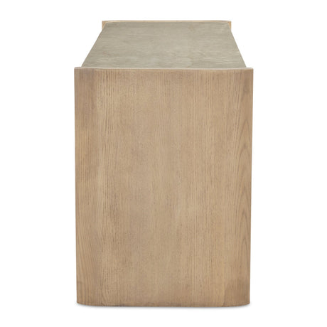 Modern European furniture - Marble Top Oak 6-Drawer Dresser - www.oroa.com