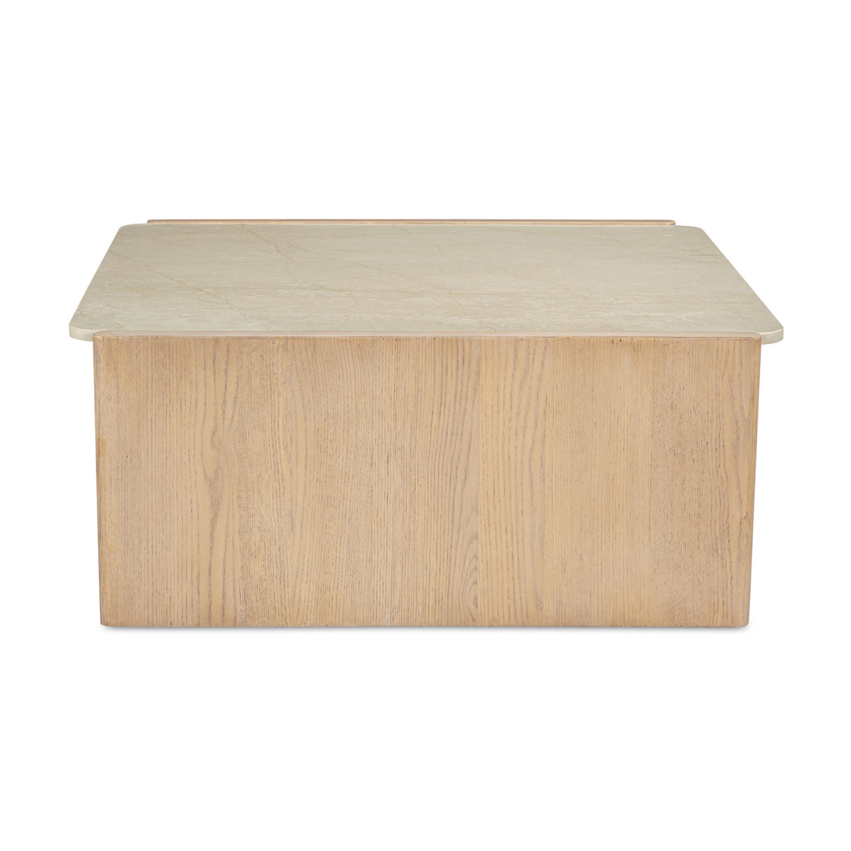 Modern European furniture - Marble Top Oak Coffee Table - www.oroa.com