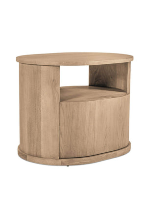 Oak 1-Drawer Nightstand | Novi Living Tommy