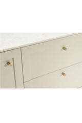 Modern European furniture - Marble Top Wooden Sideboard - www.oroa.com