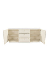 Modern European furniture - Marble Top Wooden Sideboard - www.oroa.com