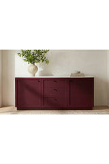 Modern European furniture - Marble Top Wooden Sideboard - www.oroa.com