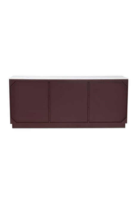 Modern European furniture - Marble Top Wooden Sideboard - www.oroa.com