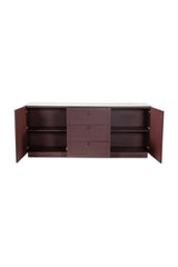 Modern European furniture - Marble Top Wooden Sideboard - www.oroa.com