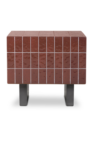 Glazed Concrete Outdoor Side Table | Novi Living Farren | Oroa.com