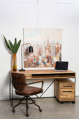 Modern European furniture - Mango Wood 1-Drawer Desk - www.oroa.com