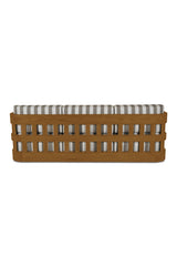 Modern European furniture - Stripe Cushioned Outdoor Sofa - www.oroa.com