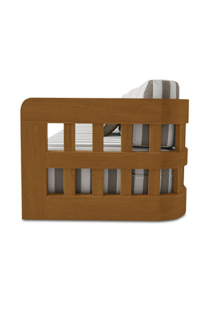 Stripe Cushioned Outdoor Sofa | Novi Living Adelaide