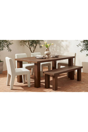 Solid Teak Outdoor Dining Table | Novi Living Marina