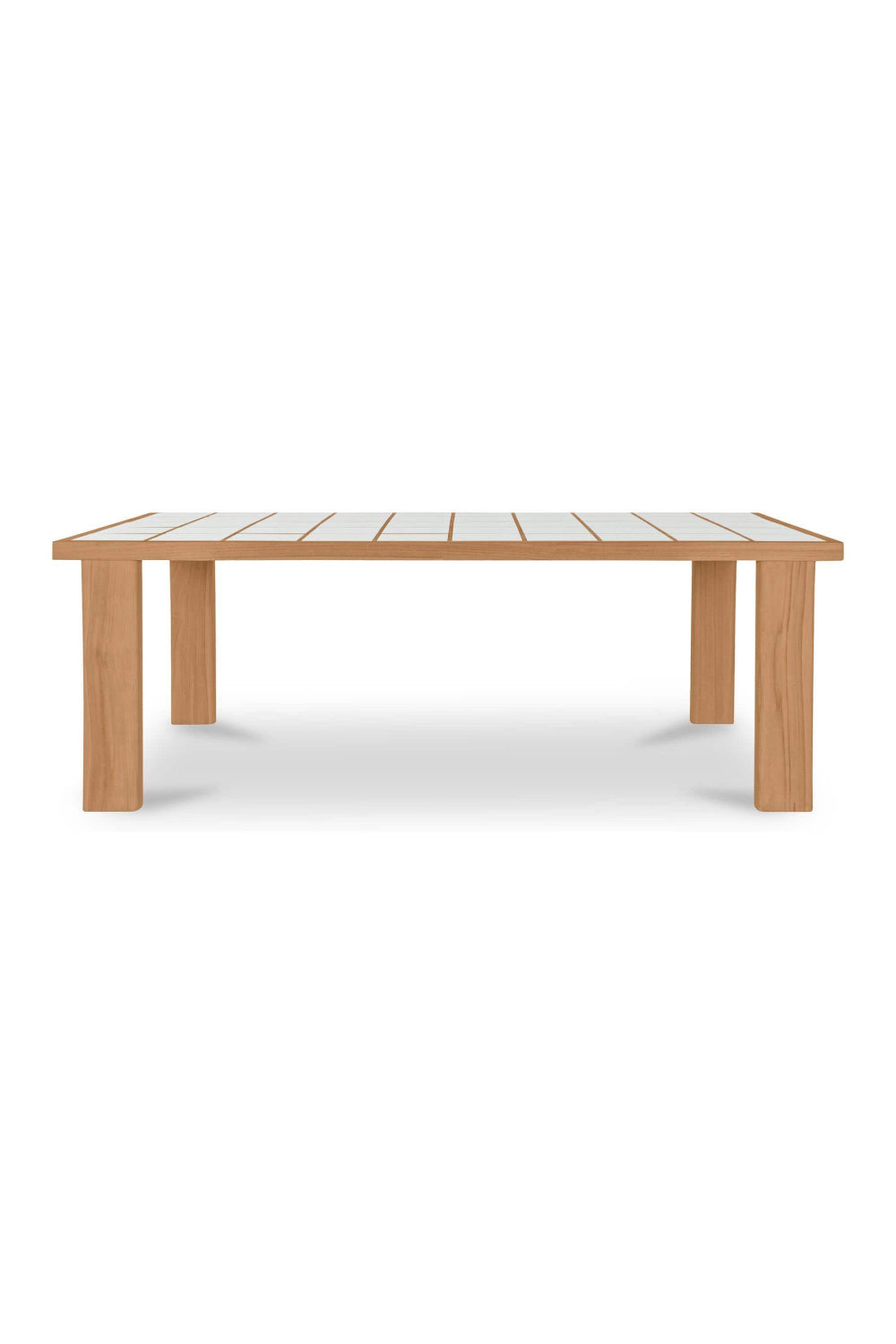 Solid Teak Outdoor Dining Table | Novi Living Marina