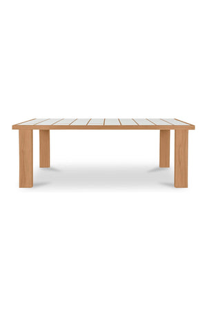 Solid Teak Outdoor Dining Table | Novi Living Marina