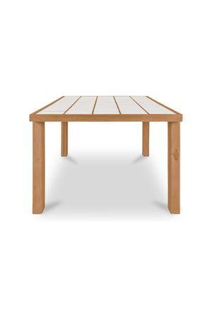 Solid Teak Outdoor Dining Table | Novi Living Marina