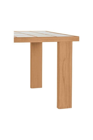Solid Teak Outdoor Dining Table | Novi Living Marina