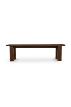 Slatted Teak Outdoor Dining Bench | Novi Living Esmond | Oroa.com