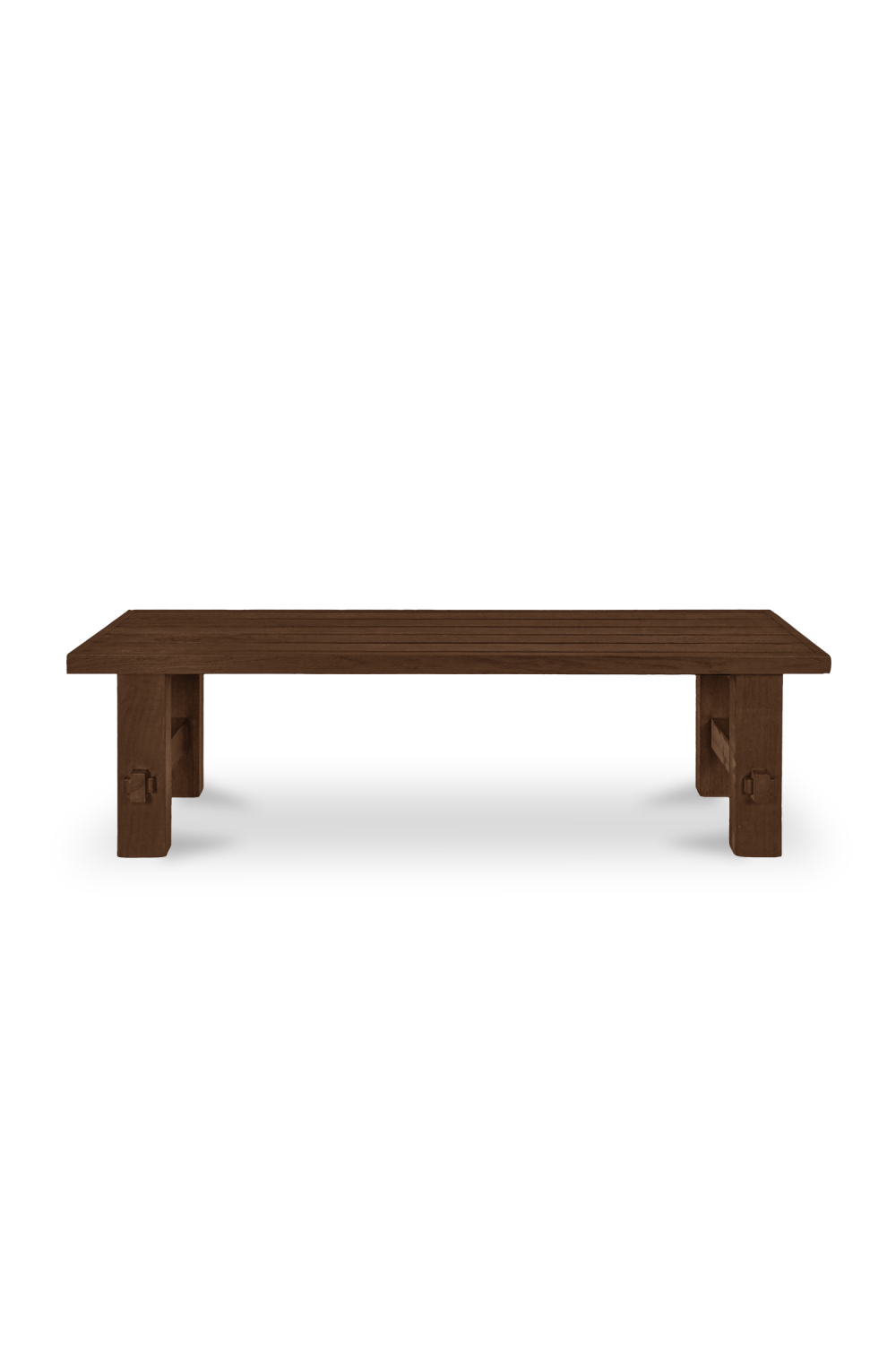 Slatted Teak Outdoor Dining Bench | Novi Living Esmond | Oroa.com