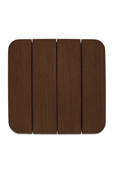 Modern European furniture - Brown Teak Outdoor Side Table - www.oroa.com