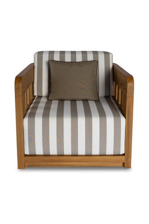 Brown Stripe Outdoor Accent Chair | Novi Living Adelaide | Oroa.com