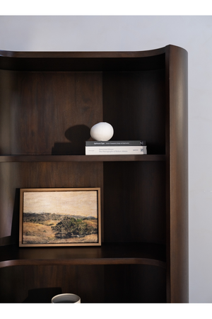 Solid Mahogany Bookcase | Novi Living Nera | Oroa.com