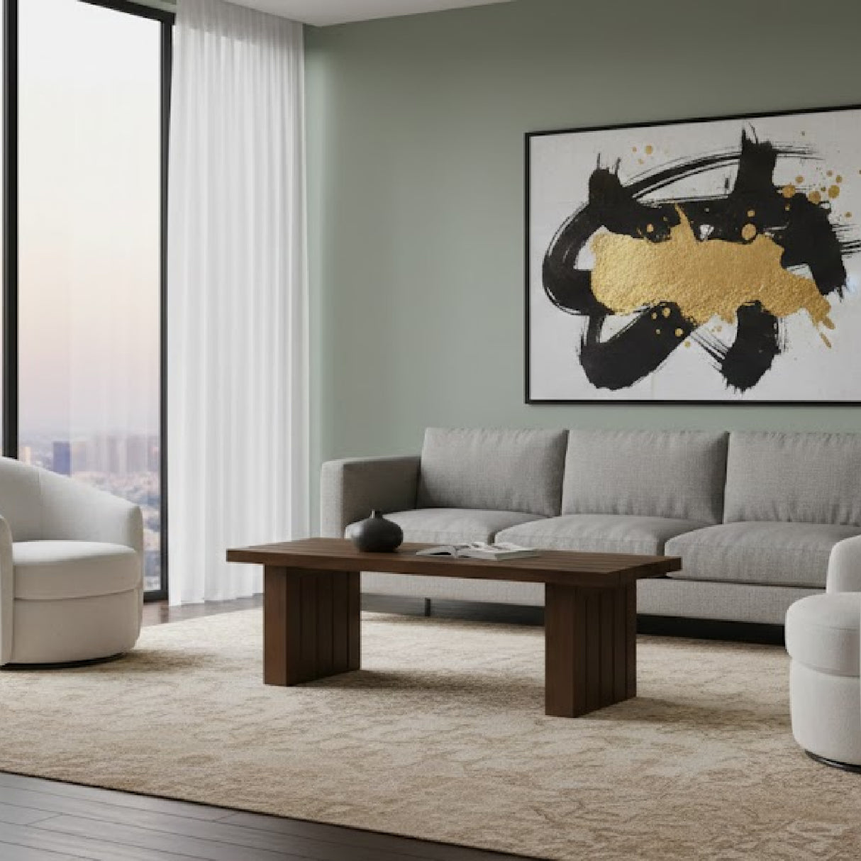 Slatted Teak Outdoor Coffee Table | Novi Living Denby | Oroa.com