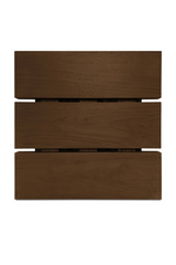 Modern European furniture - Slatted Teak Outdoor Side Table - www.oroa.com