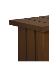 Modern European furniture - Slatted Teak Outdoor Side Table - www.oroa.com