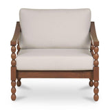 Modern European furniture - Turned-Leg Teak Outdoor Accent Chair - www.oroa.com