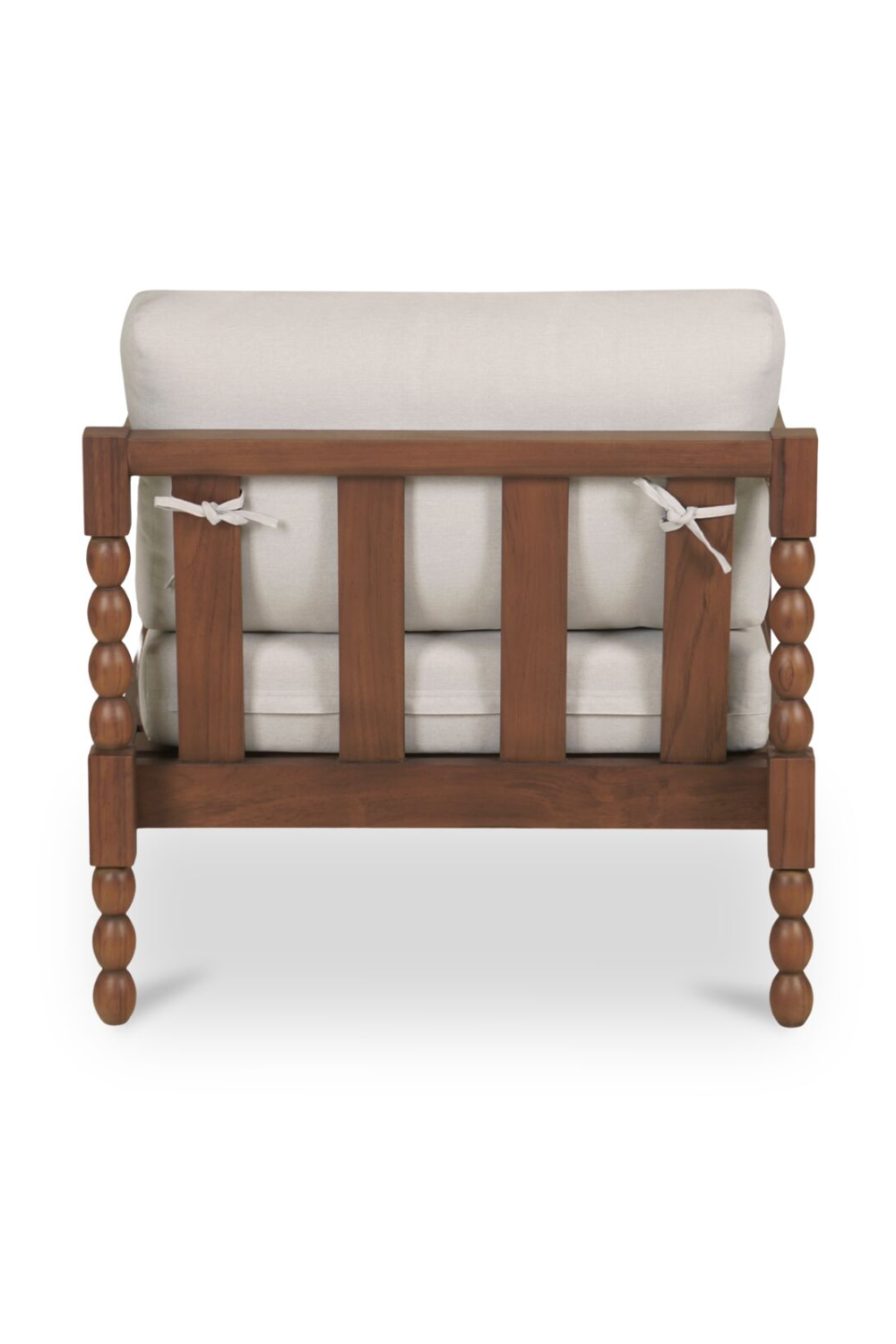 Turned-Leg Teak Outdoor Accent Chair | Novi Living Delilah | Oroa.com