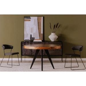 Modern European furniture - Parquet Patterned Wooden Dining Table - www.oroa.com