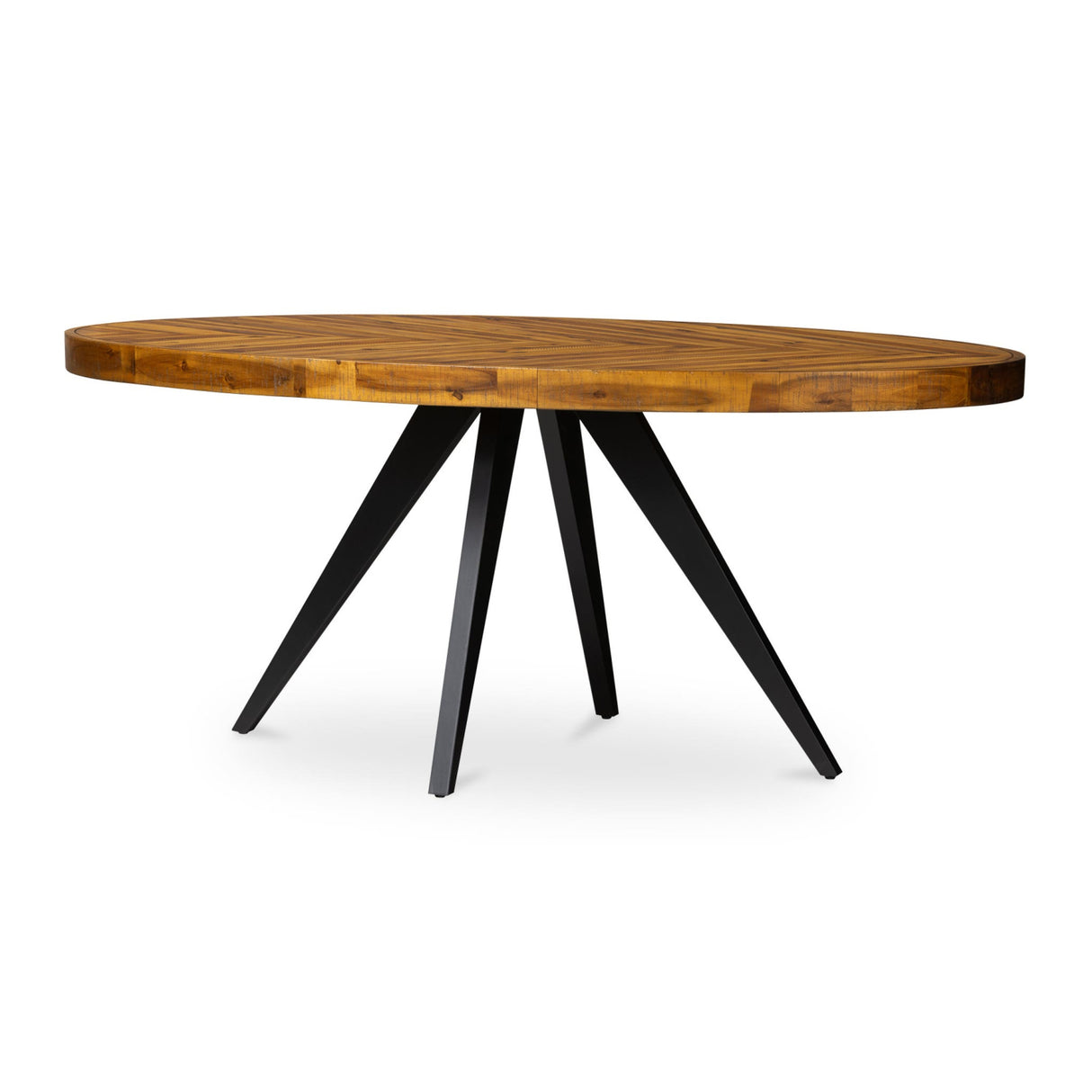 Modern European furniture - Parquet Patterned Wooden Dining Table - www.oroa.com