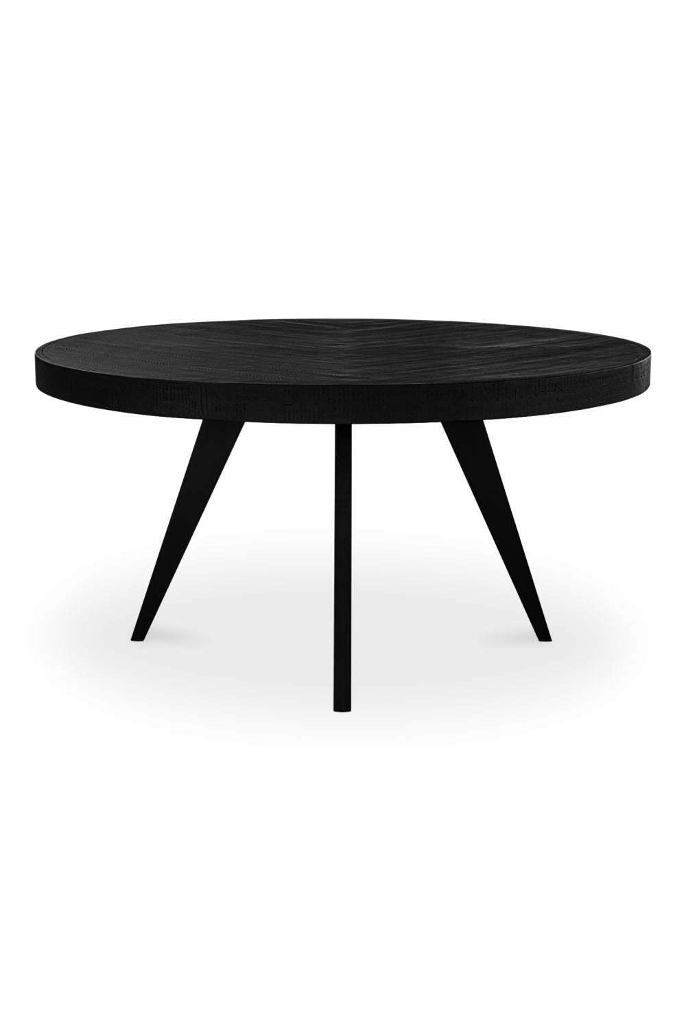 Modern European furniture - Black Acacia Round Dining Table - www.oroa.com