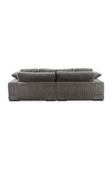 Modern European furniture - Corduroy Sectional Sofa - www.oroa.com