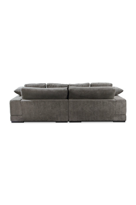 Modern European furniture - Corduroy Sectional Sofa - www.oroa.com