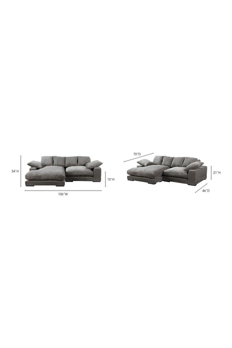 Modern European furniture - Corduroy Sectional Sofa - www.oroa.com