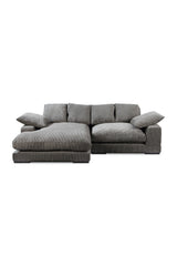 Modern European furniture - Corduroy Sectional Sofa - www.oroa.com