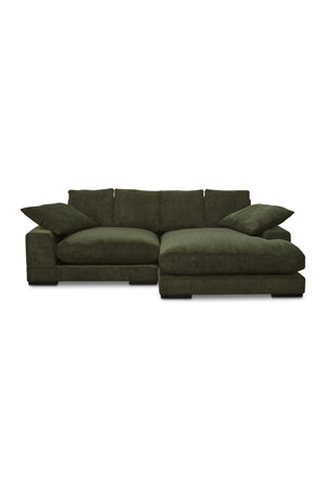 Modern European furniture - Dark Green Sectional Sofa - www.oroa.com