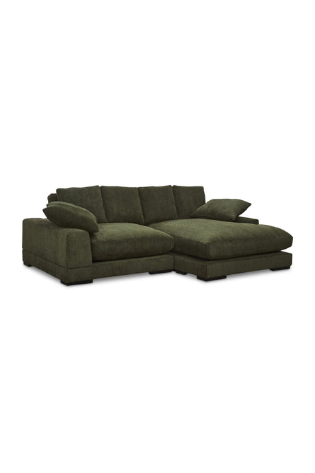 Dark Green Sectional Sofa | Novi Living Plunge | Oroa.com