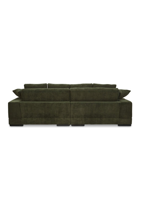 Modern European furniture - Dark Green Sectional Sofa - www.oroa.com
