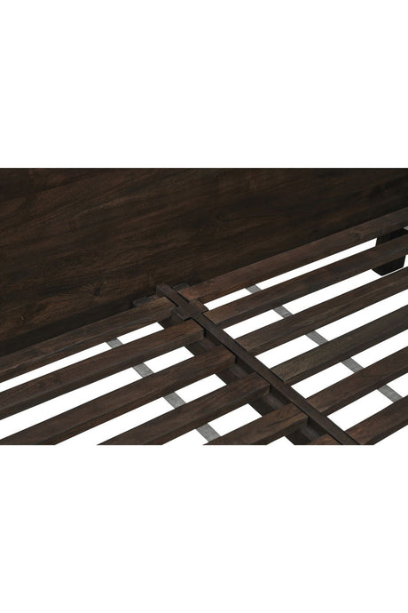 Modern European furniture - Brown Solid Acacia Bed - www.oroa.com
