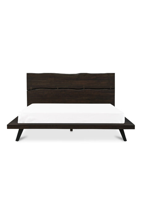 Modern European furniture - Brown Solid Acacia Bed - www.oroa.com