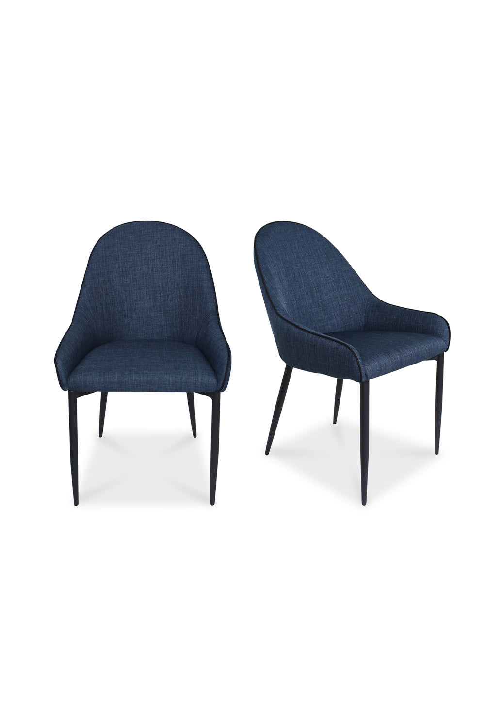 Modern European furniture - Blue Dining Chair Set (2) - www.oroa.com