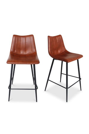 Modern European furniture - Vertical Stitched Counter Stools (2) - www.oroa.com