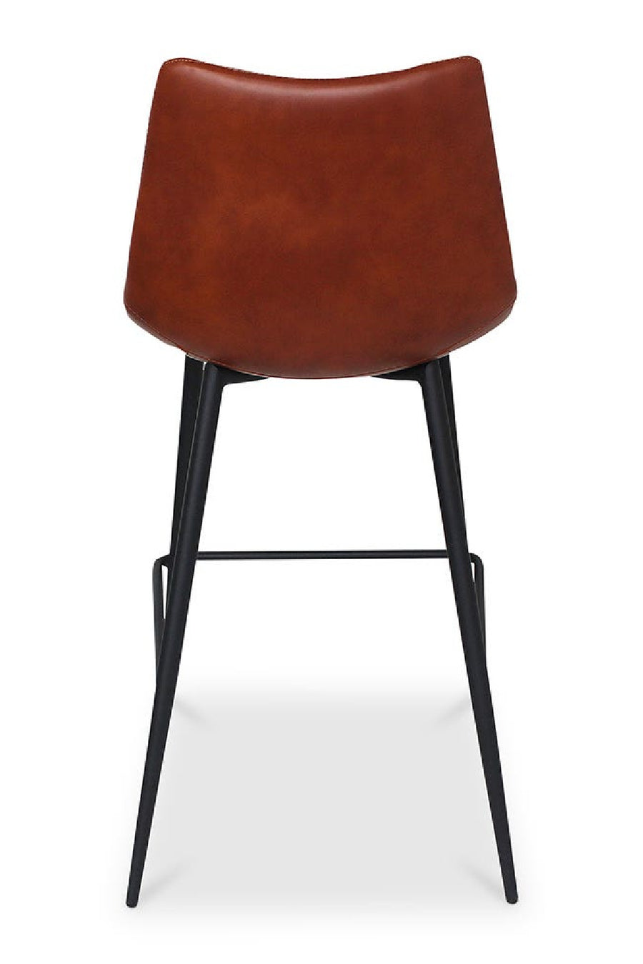 Brown leather seat close-up