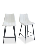 Modern European furniture - Vertical Stitched Counter Stools (2) - www.oroa.com