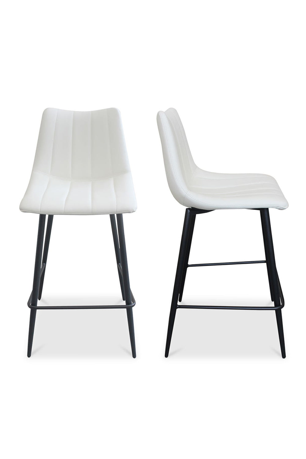 Modern European furniture - Vertical Stitched Counter Stools (2) - www.oroa.com