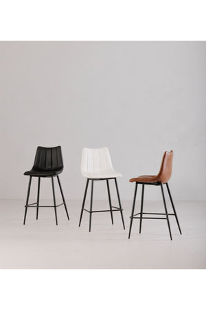 Modern European furniture - Vertical Stitched Counter Stools (2) - www.oroa.com
